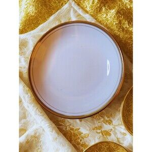 NOS Vintage 1950s Royalton China Japan "Island Gold" 3pc Berry Bowl Set Original